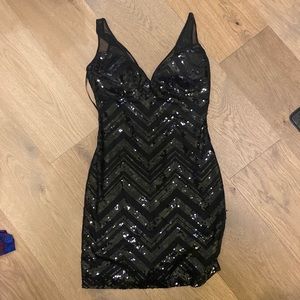 GUESS sequin bodycon mini dress